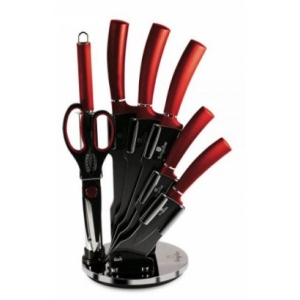 Набір ножів BerlingerHaus Metallic Line Burgundy Edition 8 пр. (BH 2562)