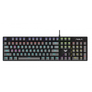 Клавіатура дротова ігрова Aula S2022 Black keycaps, Blue switch (6948391202235)