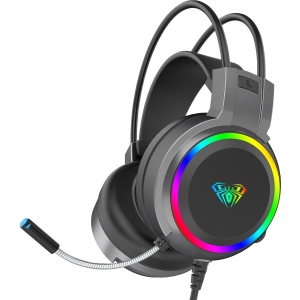 Гарнітура дротова ігрова Aula S608 Wired Gaming Headset Black (6948391235509)