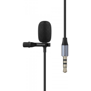 Мікрофон до комп'ютера Promate Clipmic-Aux Black