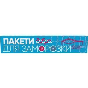 Пакети для заморожування Добра господарочка із застібкою 1 л 25 шт. (4820086521154) Київ