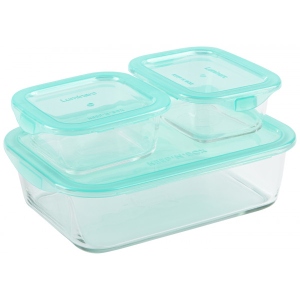 Набір ємностей для зберігання Luminarc Keep'n Box 2х0.38 л 1х1.97 л (Q4362)