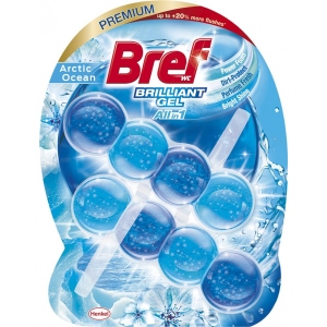 Туалетний блок Bref Блискучий гель Арктичний океан 42 г 2 шт. (9000101509366)