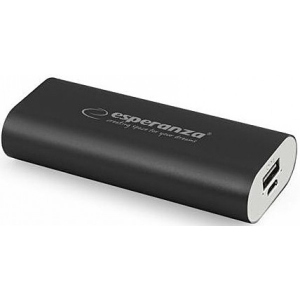 Батарея мобільна Esperanza 4400 mAh Black (EMP105K)