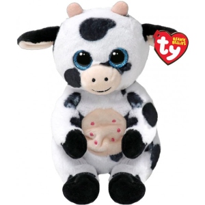 М'яка іграшка глазастик TY BEANIE BELLIES Корова "COW" (41287)