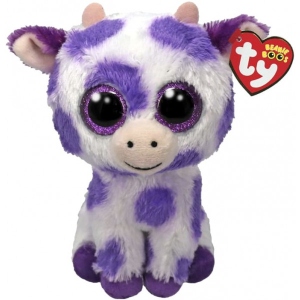 М'яка іграшка глазастик TY Beanie Boos Корова "ETHEL" 15 см (37345)