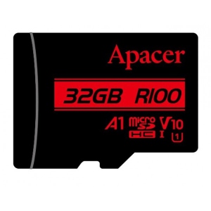 Карта пам'яті Apacer MicroSDHC 32GB UHS-I Class 10 (AP32GMCSH10UB-RA)