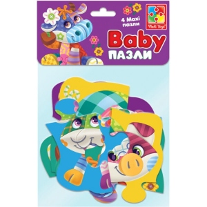 порівняти ціни на Пазли картонні (до 2 років) Vladi Toys MAXI "Чудо-ферма" (VT1722-19)