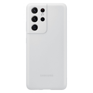 Уцінка - Чохол для смартфону Samsung Silicone Cover Light Gray Samsung Galaxy S21 Ultra (EF-PG998TJEGRU) #