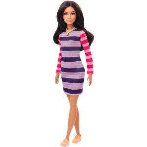 Лялька Barbie Модниця в смугастому платті (GYB02)