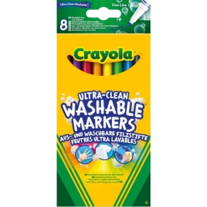 Фломастери Crayola тонка лінія (ultra-clean washable), 8 шт (256351.012)