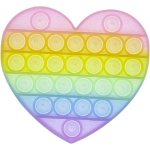 Стретч-антистрес Sibelly Pop It Heart Glow in Dark (SB-PPIT-HRT-GD)