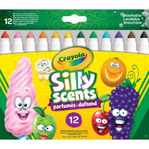 Фломастери Crayola Silly Scents широкая линия (washable) с ароматом, 12 шт (256352.012)