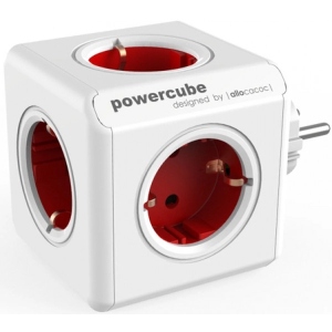 Розгалужувач 220В Allocacoc Powercube Original 5р Red (1100RD/DEORPC)