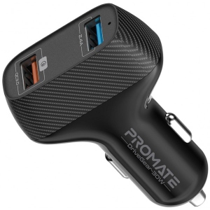 Автомобільний зарядний пристрій Promate Drivegear-30w Black офіційний сайт
