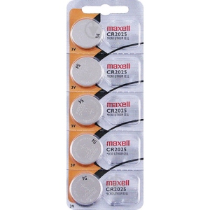 Батарейка тип CR2025 Maxell CR2025 LI.MIC 1PK ON 5 CARD(J) (18586200)