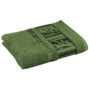 Рушник для обличчя GM Textile махровий зелений бамбук 50x90