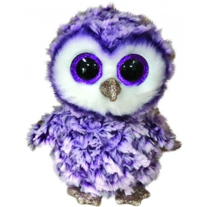 М'яка іграшка глазастик TY Beanie Boo's Фіолетова сова "Moonlight" 15см, (36325)