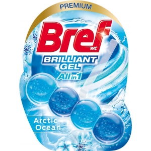 Туалетний блок Bref Блискучий гель Арктичний океан 42 г (9000101508628) інтернет-магазин