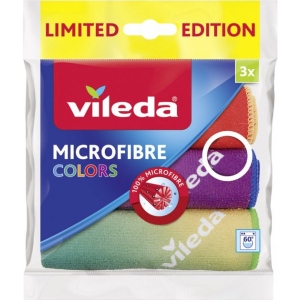 Серветка побутова Vileda Microfibre Colors Design 3 шт. (4023103208124)