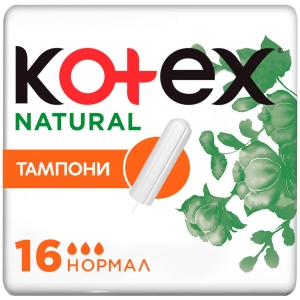 Тампони гігієнічні Kotex Natural Normal 16шт