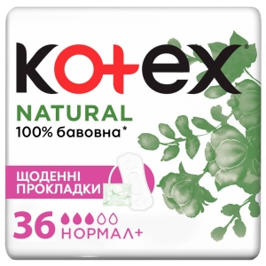 Прокладки щоденні Kotex Natural Normal 36шт