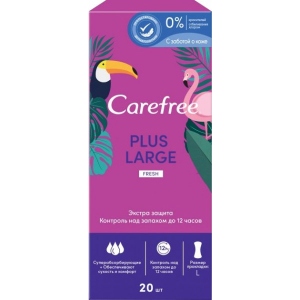 Прокладки щоденні Carefree Plus Large Fresh 20 шт. (3574661064536)