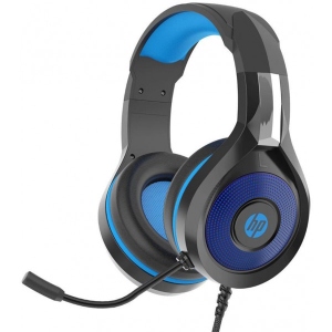 Гарнітура дротова ігрова HP DHE-8010 Blue LED, Black в Україні