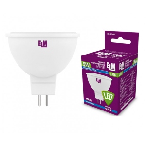 Лампочка світлодіодна ELM MR16 5W GU5.3 4000K 18-0146