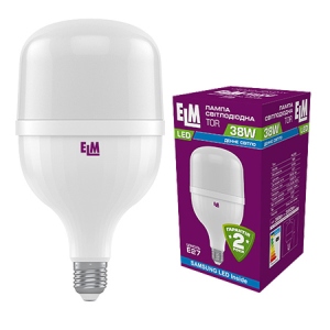 Світлодіодна лампочка ELM промислова 38W E27 6500K 18-0190