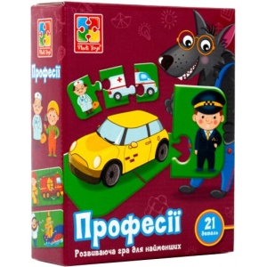 Пазли картонні (3-4 роки) Vladi Toys Професії (укр) (VT1804-32)