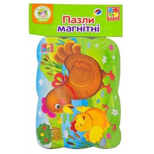 Пазли магнітні (до 2 років) Vladi Toys А5 "Курочка і курча" (укр) (VT3205-78)
