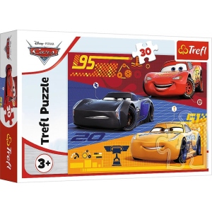 Пазли картонні (3-4 роки) Trefl "Тачки перед заїздом" / Дісней Тачки - (30 елм.)(18274) продаж
