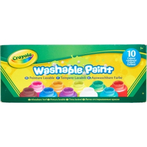 Фарби Crayola Classic в пляшечках (washable), 10 шт (256324.006)