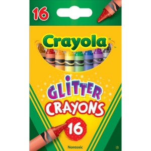 Набір воскової крейди Crayola з блискітками, 16 шт (256318.024)