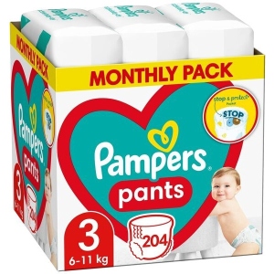 Одноразові підгузки-трусики Pampers Pants Розмір 3 (6-11 кг), 204 шт. (81772856)