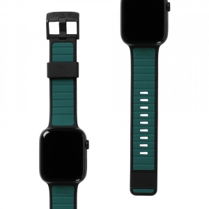 Ремінець для смарт-годинника UAG for Apple Watch 45/44/42 Torquay, Black-Turquoise (194112R1405D) в Україні
