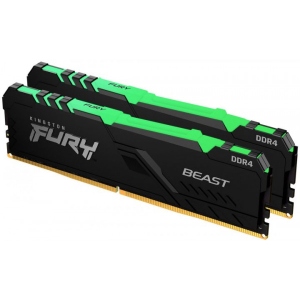 Память DDR Kingston 2x8GB DDR4 3600 Fury Beast RGB (KF436C17BBAK2/16)