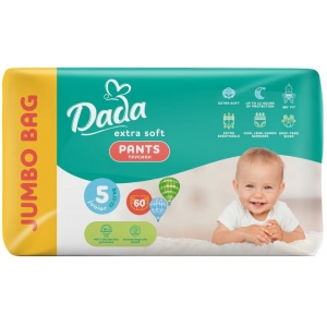Одноразові підгузки-трусики Dada Extra Soft розмір 5 Junior (12 – 17 кг), 60 шт. (0795)