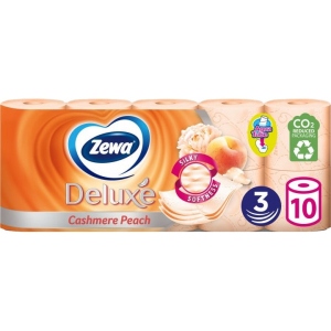 Туалетний папір Zewa Deluxe Персик 3 слоя 10 рулонов (7322541171807)
