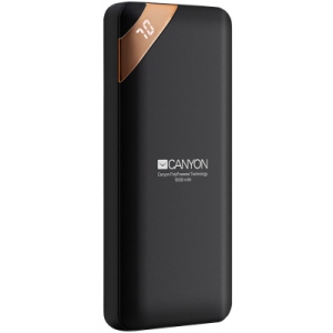 Батарея мобільна Canyon 10000mAh Black (CNE-CPBP10B)