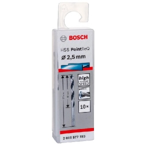 Свердло Bosch HSS-PointTeQ 2.5х30х57 мм 10 шт. (2.608.577.193)