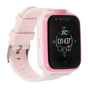 Уцінка - Дитячий годинник AmiGo GO006 GPS 4G WIFI VIDEOCALL Pink #