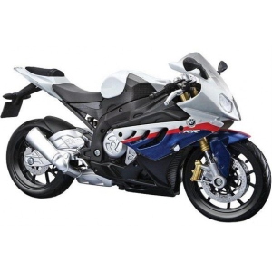 Колекційний легковий транспорт Maisto 31101-10  BMW S1000RR white/blue Мотоцикл іграшковий в асорт., масштаб 1:12 (31101)