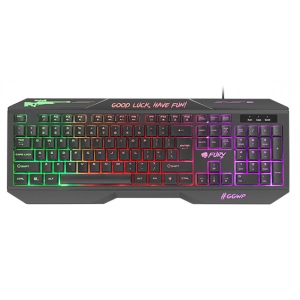 Клавіатура дротова ігрова Fury Hellfire 2 LED Backlight 104 USB (NFU-1586)