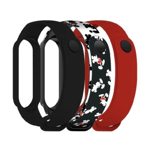 Ремінець для фітнес-браслету Armorstandart for Xiaomi Mi Band 7/6/5 Cartoon Mickey Siluet (ARM77043)