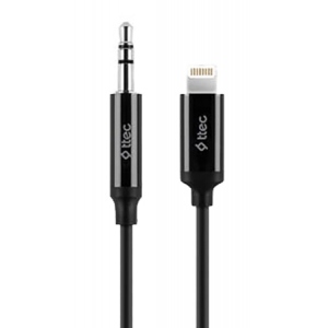 Кабель синхронізації даних Ttec 3.5mm  Lightning 1m Black (2DK42S)