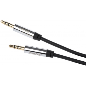 Кабель 3.5 мм -3.5 мм 2E Coiled 1.8m Black (2E-W3539bl)