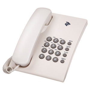 Телефон шнуровий 2E AP-210 Beige White