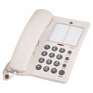 Телефон шнуровий 2E AP-310 Beige White